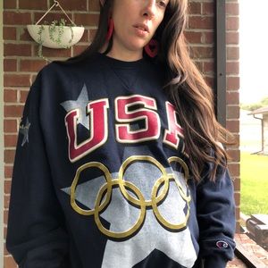 1996 VNTG Olympics USA Crewneck Sweatshirt XL